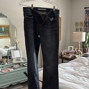Joe's Jeans Dark Blue Straight Leg Women's Jeans